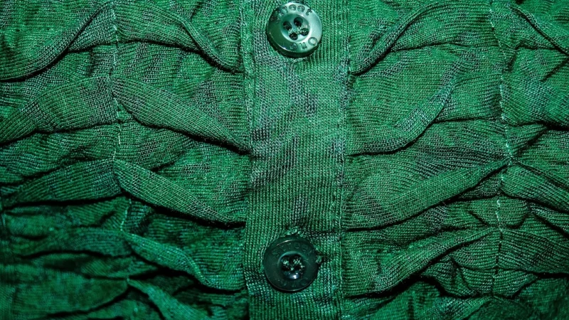 Bluzka bez rękawów z poduszkami na ramionach (Zielony, XL)