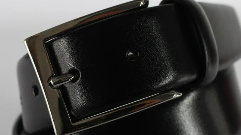Calvin Klein Ck Buckle Skórzany Pasek Black 90cm