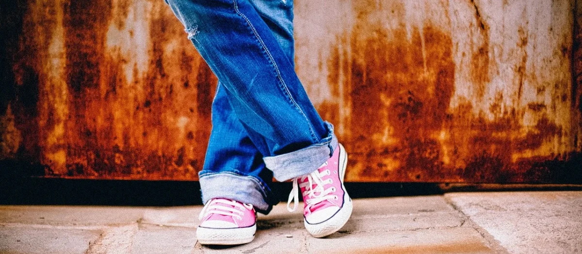 Converse Spodnie damskie kolor szary melanżowe