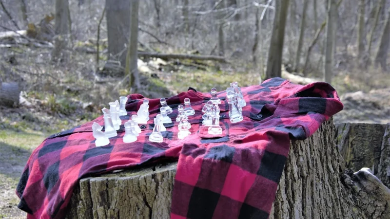 LEE ONE POCKET SHIRT WARP RED L46BRCKG