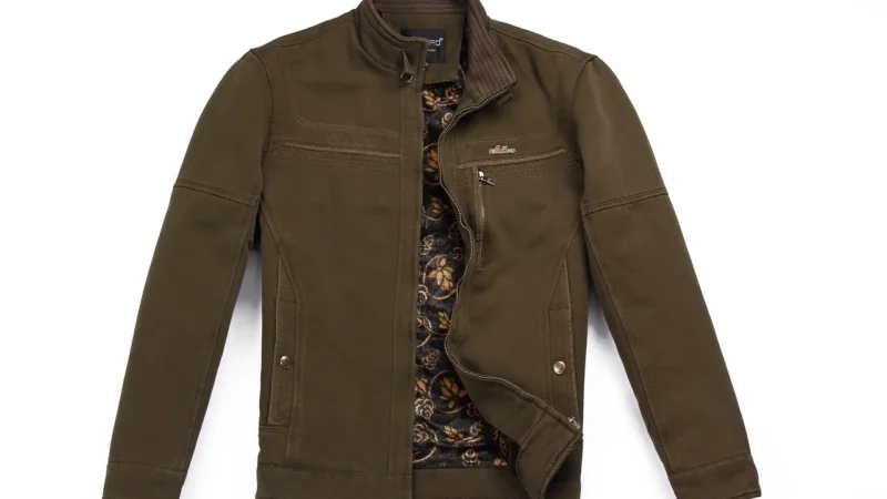 M553 Spodnie z lampasem dresowe – khaki (Kolor khaki, Rozmiar M (38))