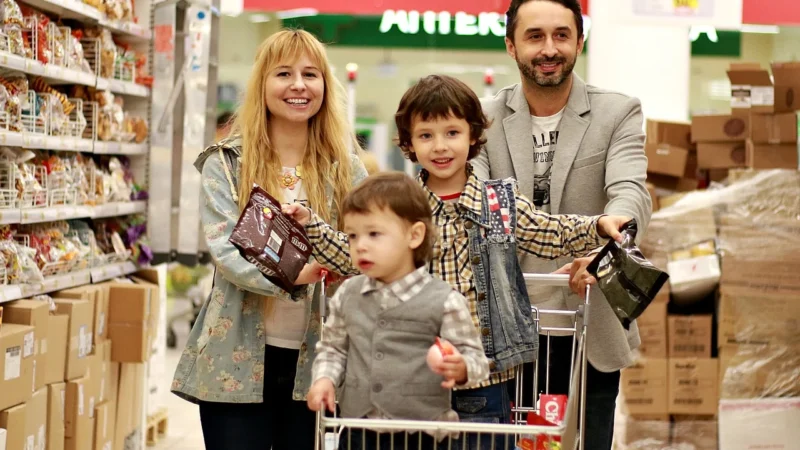 WÓZEK ZAKUPOWY CLASSIC BORDOWY – Zakupy dla domu i biura!